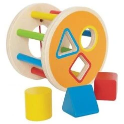 Voorkant -Speelgoedwinkel 1 2 3 vormenstoof hape e0500 1