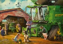 John-Deere-Hakselaar Puzzel Ravensburger 1000-stukjes -Speelgoedwinkel 4005556168392 ravensburger puzzel john deere hakselaar 1000 stukjes 1