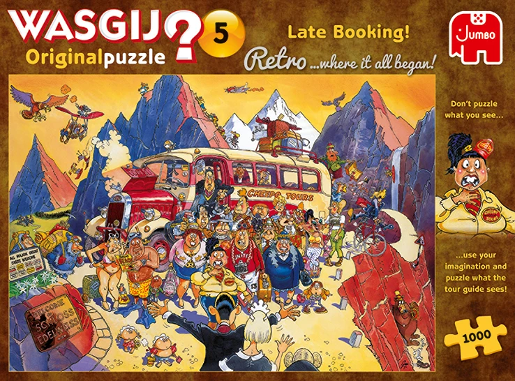 Jumbo 25007 Wasgij-puzzel Retro Original-5 Last Minute Boeking 1000 Stukjes 7 Jumbo 25007 Wasgij-puzzel Retro Original-5 Last Minute Boeking 1000 Stukjes - Afbeelding 5