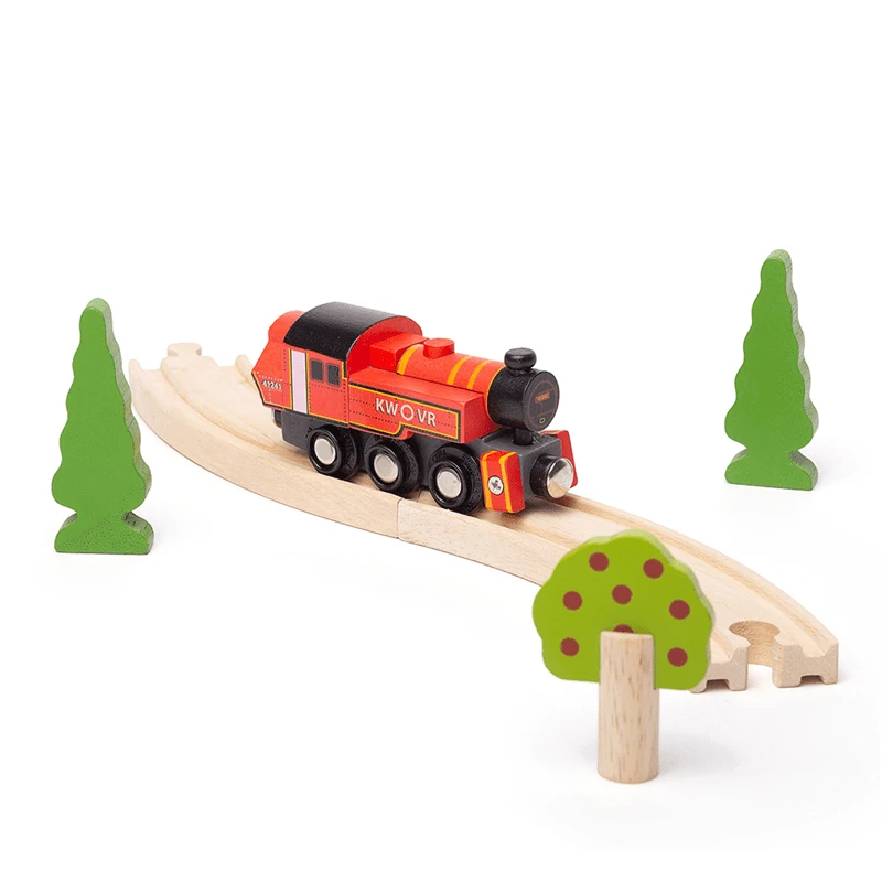 BigJigs BJT493 Houten Locomotief Ivatt Houten Trein 5 BigJigs BJT493 Houten Locomotief Ivatt Houten Trein - Afbeelding 3