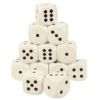 BIGJIGS Dobbelsteen XL Prijs Per Stuk -Speelgoedwinkel Giant Dice houten dobbelsteen 30 mm wit