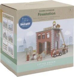 Little Dutch Railway Brandweerkazerne -Speelgoedwinkel LD4490 little dutch railway brandweerkazerne 5