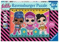 LOL Sterren-en-Glitters Ravensburger-puzzel 100-stukjes-XXL