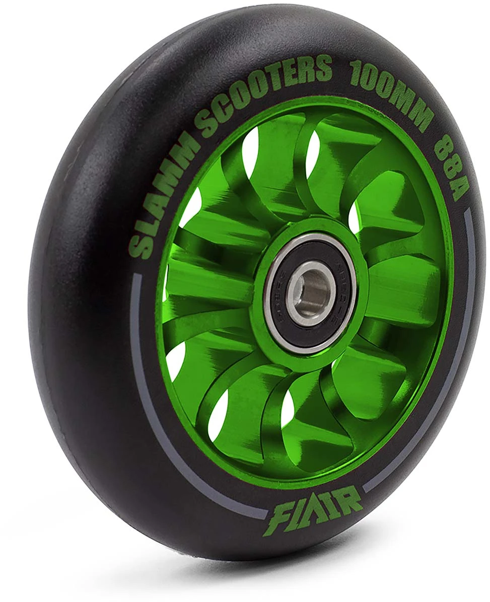 Stuntstep Wiel Aluminium 100mm Slamm Flair 2.0 Met Abec 9 Lagers In Color Zwart 6 Stuntstep Wiel Aluminium 100mm Slamm Flair 2.0 Met Abec 9 Lagers In Color Zwart - Afbeelding 4