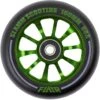 Stuntstep Wiel Aluminium 100mm Slamm Flair 2.0 Met Abec 9 Lagers In Color Zwart -Speelgoedwinkel SL580 2 Slamm 100mm Flair 2.0 Alloy Core Wheel Green speelactief.nl