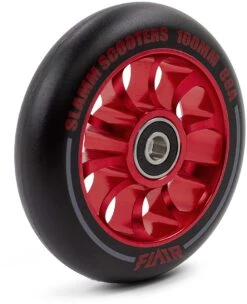 Stuntstep Wiel Aluminium 100mm Slamm Flair 2.0 Met Abec 9 Lagers In Color Zwart 17 Stuntstep Wiel Aluminium 100mm Slamm Flair 2.0 Met Abec 9 Lagers In Color Zwart -Speelgoedwinkel SL580 2 Slamm 100mm Flair 2.0 Alloy Core Wheel Red Side speelactief.nl