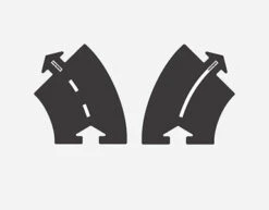 WaytToPlay Rubber Baandelen Bochten 45 Graden 2 Pc -Speelgoedwinkel baanstuk bocht waytoplay 89520202 1