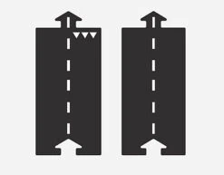 WayToPlay Start En Finish Rubber Autobaanstukken 2pc -Speelgoedwinkel baanstuk recht waytoplay 89520201 2