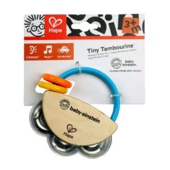 Baby Tamboerijn – Hape Tiny Tambourine -Speelgoedwinkel baby tamboerijn hape 12011 2