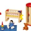 Meubelset Babykamer II -Speelgoedwinkel babykamer poppenhuis goki 51905