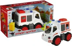 BIG Power Worker Midi Ambulance Zandbakspeelgoed -Speelgoedwinkel big power worker ambulance 56831 3