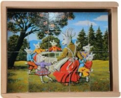 Blokpuzzel “Sprookjes” -Speelgoedwinkel blokpuzzel sprookjes goki 57877 1 1