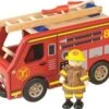 Houten Brandweerauto Pintoy -Speelgoedwinkel brandweerauto pintoy 10581