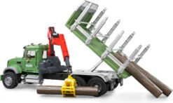 Bruder 2824 Mack Granite Hout-transportwagen -Speelgoedwinkel bruder 028244 mack granite houttransportwagen 2