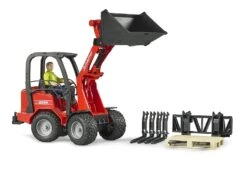 Bruder 2191 Miniloader Schäffer Minishovel+acc -Speelgoedwinkel bruder 2191 schafer 2034 minishovel met accessoires 1 1