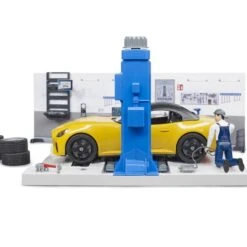 Bruder 62110 Autowerkplaats-met-roadster -Speelgoedwinkel bruder 62110 autowerkplaats met roadster 2