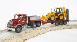 Bruder 2813 Mack-Granite Dieplader En JCB -Speelgoedwinkel bruder dieplader mack granite en jcb shovel 1 1