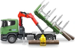 Bruder 3524 Houttransporter Vrachtauto Scania R-series Met Kraan -Speelgoedwinkel bruder houttransporter scania r series met kraan en 3 boomstammen 1 1