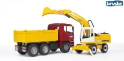 Bruder 2751 Kipper Vrachtwagen MAN TGA Met Liebherr Hydr Wielkraan -Speelgoedwinkel bruder 2751 man vrachtwagen kipperauto zandauto met liebherr wielkraan 2426 3