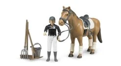 Bruder 62505 Amazone Te Paard B-World + Accessoires -Speelgoedwinkel bruder 62505 paard met berijder amazone bworld 1 1