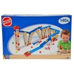 Eichhorn/Heros Constructor 140-dlg Kogelbaan Houten Constructieset 9 Eichhorn/Heros Constructor 140-dlg Kogelbaan Houten Constructieset -Speelgoedwinkel constructor 140 delig knikkerbaan heros 39070 3