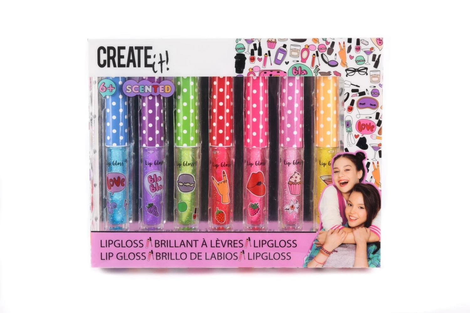 CREATE IT Lipgloss Geurend Met Glitter 7delig Create-it 3 CREATE IT Lipgloss Geurend Met Glitter 7delig Create-it