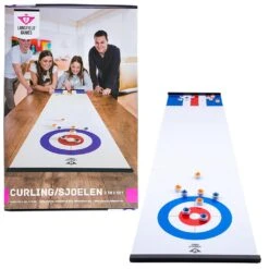 Curling/Sjoelen 2-in-1 Shuffleboard 180×39 Cm.