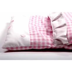 Dekbedje / Poppendekentje Rose Geruit -Speelgoedwinkel dekje roze geruit