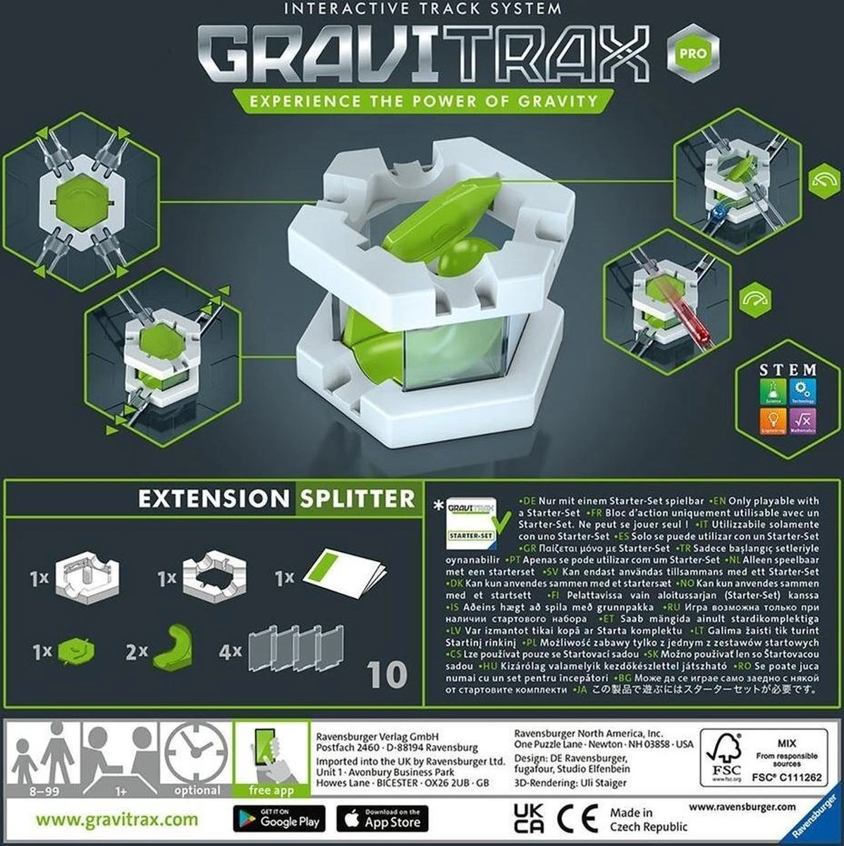 Gravitrax PRO Extension Splitter Knikkerbaan Ravensburger 5 Gravitrax PRO Extension Splitter Knikkerbaan Ravensburger - Afbeelding 3