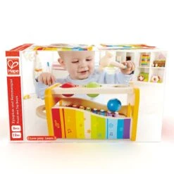 Houten Xylofoon En Hamerbank In 1 – Hape Pound And Tap Bench -Speelgoedwinkel hamerbank xylophoon hape e0305 pound and tap bench 3