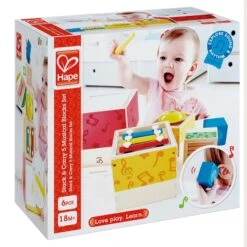 Stapelbare Muziekset – Hape Stacking Music Set 21 Stapelbare Muziekset – Hape Stacking Music Set -Speelgoedwinkel haoe e0336 stapelbare muziekset 4