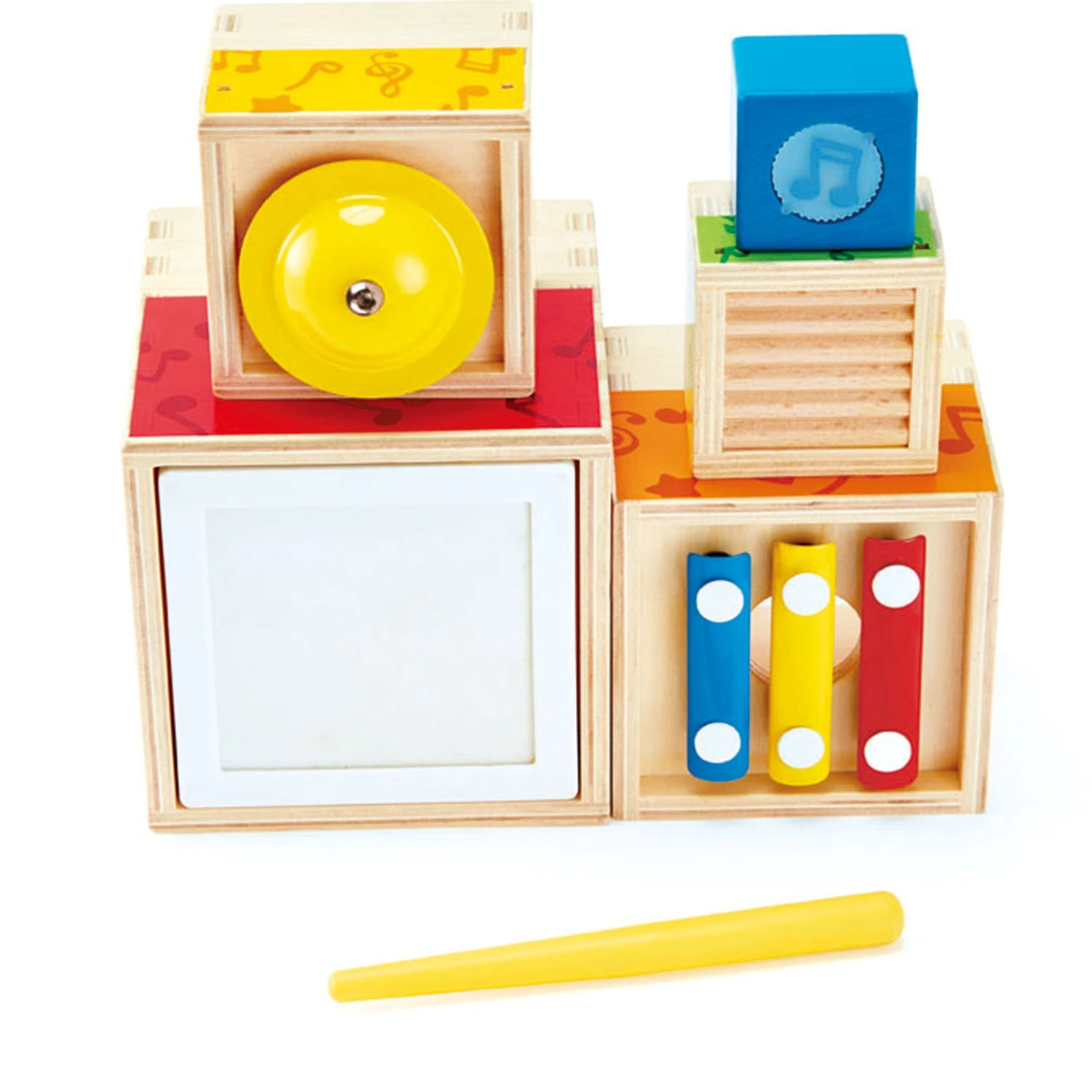 Stapelbare Muziekset – Hape Stacking Music Set 3 Stapelbare Muziekset – Hape Stacking Music Set