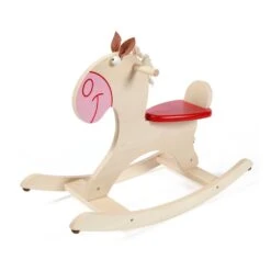 Hobbelpaard Scratch – Blank Met Manen. -Speelgoedwinkel hobbelpaard blank scratch 6181422