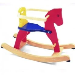 Hobbelpaard Met Beugel Kleur – Pintoy -Speelgoedwinkel hobbelpaard pintoy kleur 1