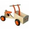 Houten Bakfiets Oranje Loopfiets VanDijkToys -Speelgoedwinkel houten bakfiets oranje van dijktoys