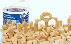 Blokken Naturel 100 Stuks -Speelgoedwinkel houten blokken heros 10131 1 1