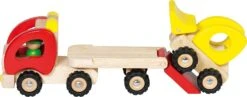 Houten Dieplader Met Loader -Speelgoedwinkel houten dieplader goki 55963 1 1