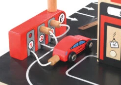 Houten Garage Park & Go -Speelgoedwinkel houten garage hape e3002 park go garage 4
