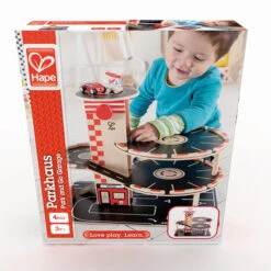 Houten Garage Park & Go -Speelgoedwinkel houten garage hape e3002 park go garage 6