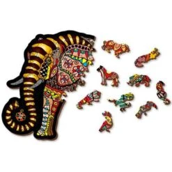 Wooden City Houten Puzzel Magic Elephant L245 -Speelgoedwinkel houten puzzel magic elephant 4