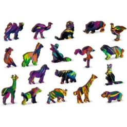 Wooden City Houten Puzzel Rainbow Wild Cat L 300 -Speelgoedwinkel houten puzzel wooden wild cat L300 1