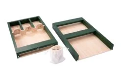 Houten Sjoelbak Junior Mini Sjoelbak 2dlg Groen Dino -Speelgoedwinkel houten sjoelbak mini thema dino 2 delige sjoelbak groen 4