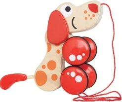 Trekfiguur – Hape – Pepe Pull Along -Speelgoedwinkel houten trekfiguur hape walk a long puppy 1 1