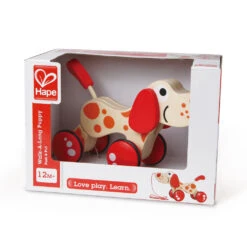 Trekfiguur – Hape – Pepe Pull Along -Speelgoedwinkel houten trekfiguur hape walk a long puppy 4