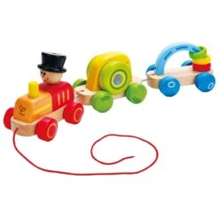 Houten Trein – Hape Triple Play Train -Speelgoedwinkel houten trektrein hape e0431 triple play train