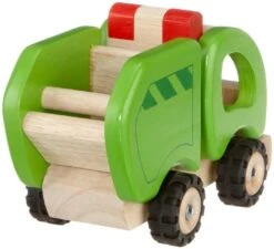 Houten Vuilniswagen -Speelgoedwinkel houten vuilniswagen pintoy 55964 1 1