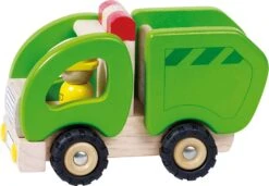 Houten Vuilniswagen -Speelgoedwinkel houten vuilniswagen pintoy 55964 1