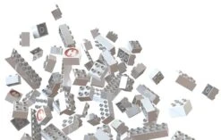 Hubelino Set Witte Bouwstenen 105-delig -Speelgoedwinkel hubelino 4200531 blokken wit 105 delig 1 1