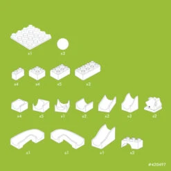 Hubelino Knikkerbaan Uitbreidingset Wissel 43-delig -Speelgoedwinkel hubelino 420497 uitbreiding wissel knikkerbaan 6