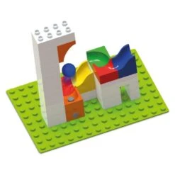 Hubelino Knikkerbaan Uitbreidingsset Katapult 41-delig -Speelgoedwinkel hubelino 882 knikkerbaan uitbreiding katapult 2